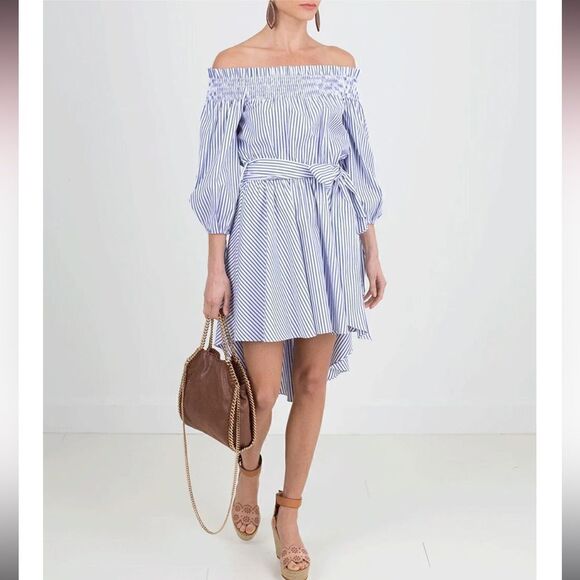 New CAROLINE CONSTAS Lou Striped Dress Small - Picture 14 of 14